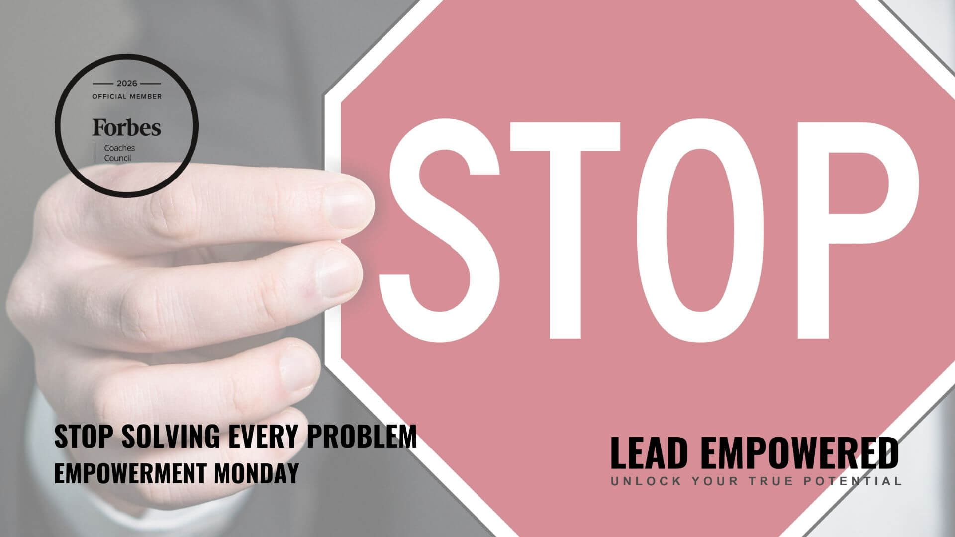 Stop Solving Every Leadership Problem