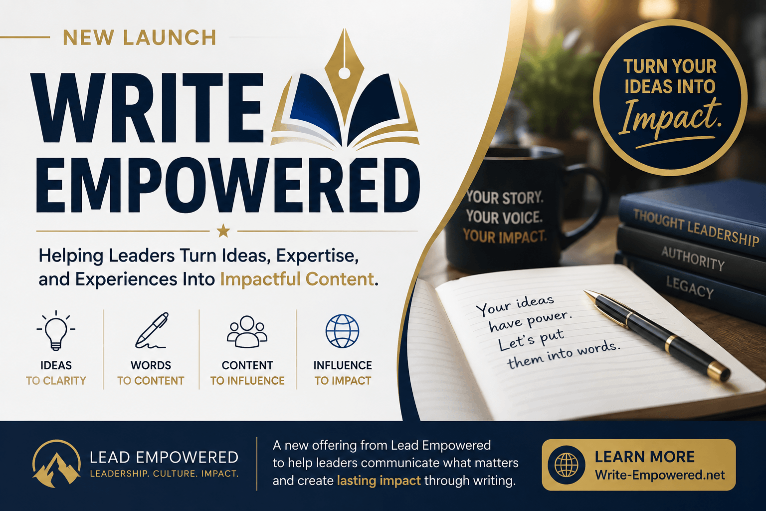 Lead Empowered LLC Launches ‘Write Empowered’ for Thought Leaders